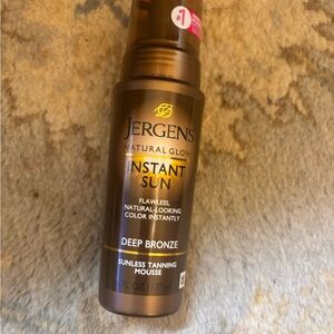 Jergens Natural Glow Instant Sun Sunless Tanning Mousse Deep Bronze 6oz